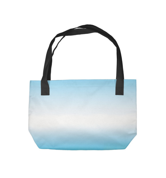 Пляжная сумка с изображением Котенок и цветочное сердечко цвета 