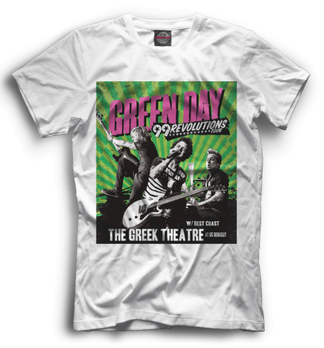 

Футболки Print Bar, Черный, Green Day