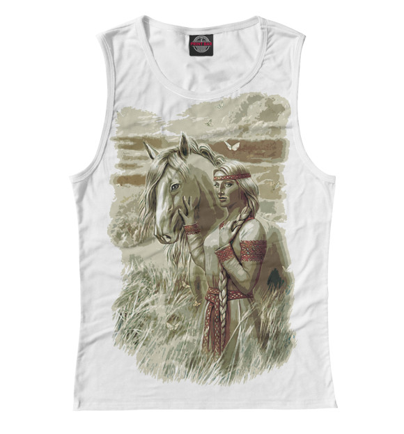 Майка для девочки с изображением Лада цвета Белый