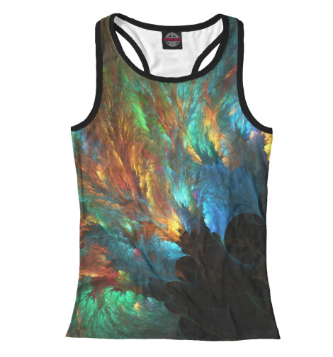 

Майки борцовки Print Bar, Белый, Фрактальные перья