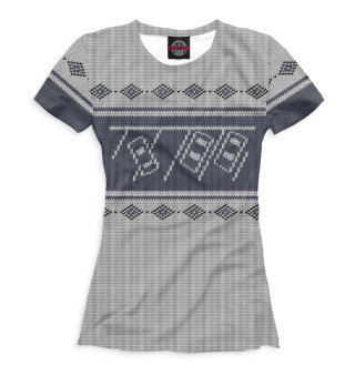 Женская футболка Свитер с оленем