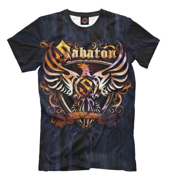 Футболка для мальчиков с изображением Sabaton цвета Черный