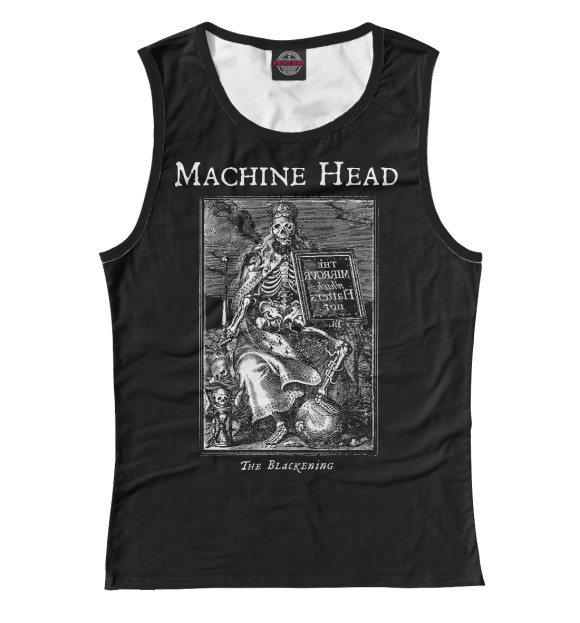 Майка для девочки с изображением Machine Head цвета Белый