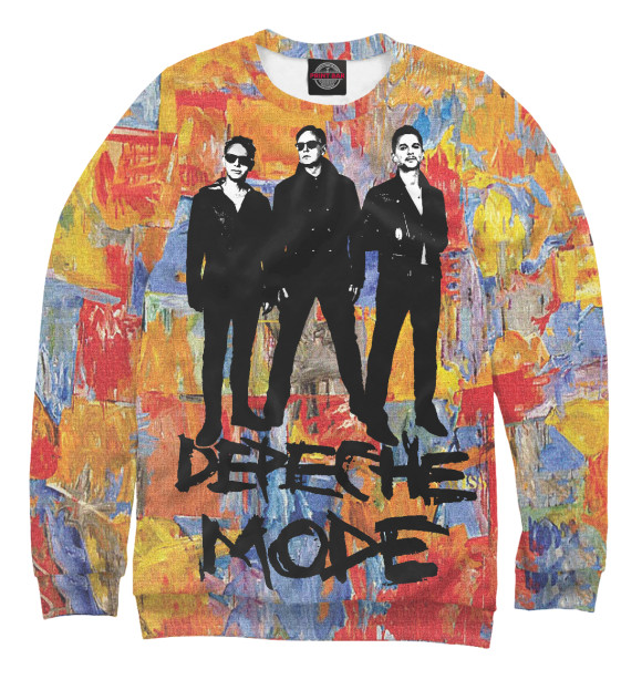 Свитшот для мальчиков с изображением Depeche Mode цвета Белый