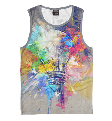 

Майки Print Bar, Белый, Лампа