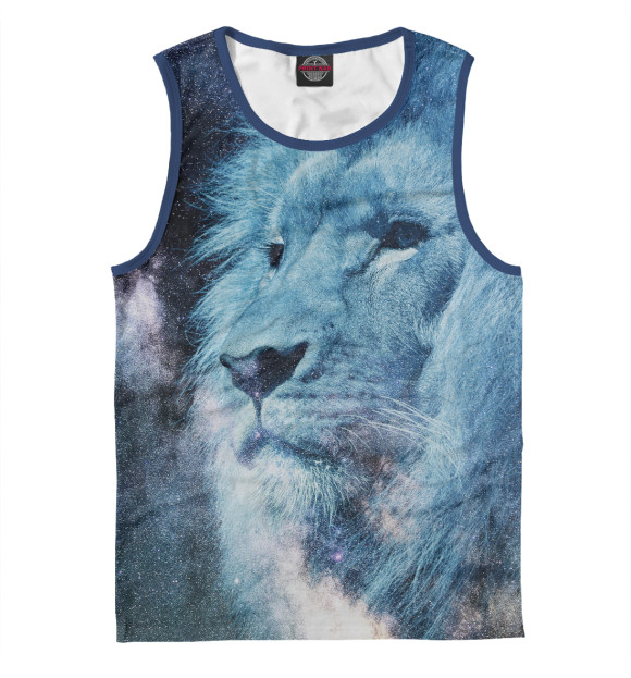 Майка для мальчика с изображением Лев цвета Белый