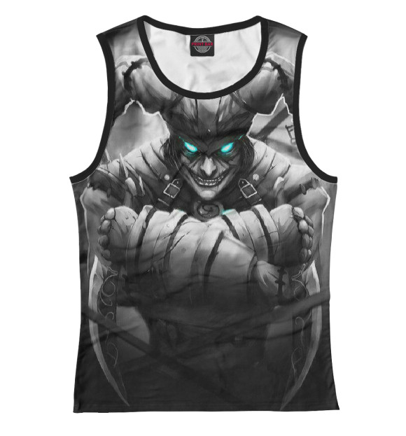 Женская майка с изображением Shaсо цвета Белый