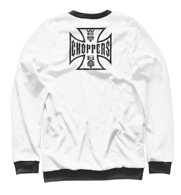 Женский свитшот с изображением West Coast Choppers цвета Белый