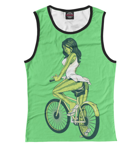 

Майки Print Bar, Белый, Девушка на велосипеде