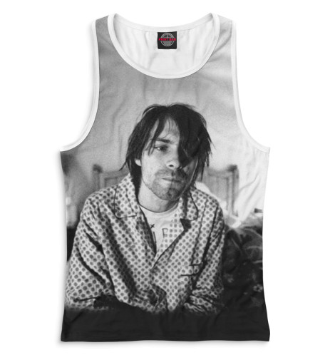 

Майки борцовки Print Bar, Белый, Kurt Cobain