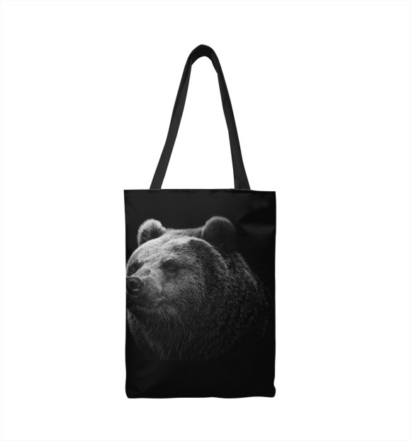 Сумка-шоппер с изображением медведь цвета 