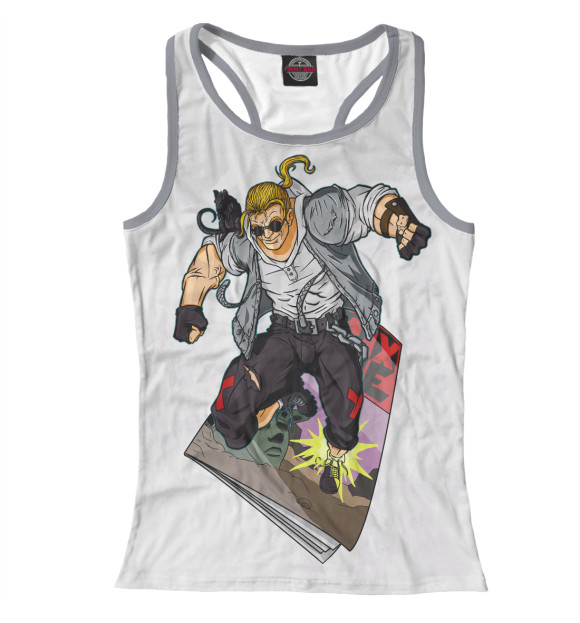 Женская майка-борцовка с изображением Comix Zone цвета Белый