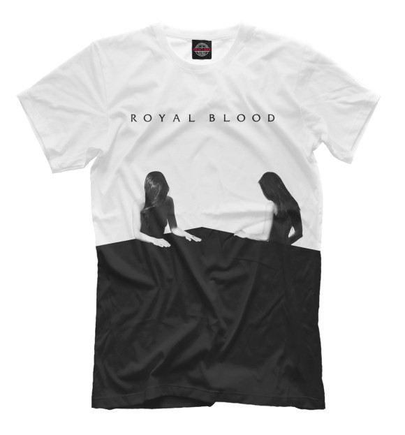 Мужская футболка с изображением Royal Blood цвета Молочно-белый