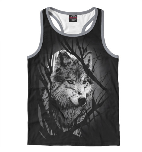 

Майки борцовки Print Bar, Белый, Grey Wolf