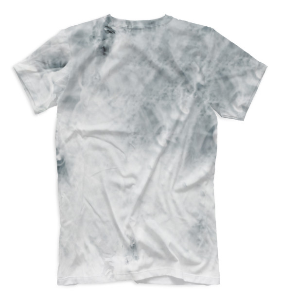 Мужская футболка с изображением Волчонок цвета Белый