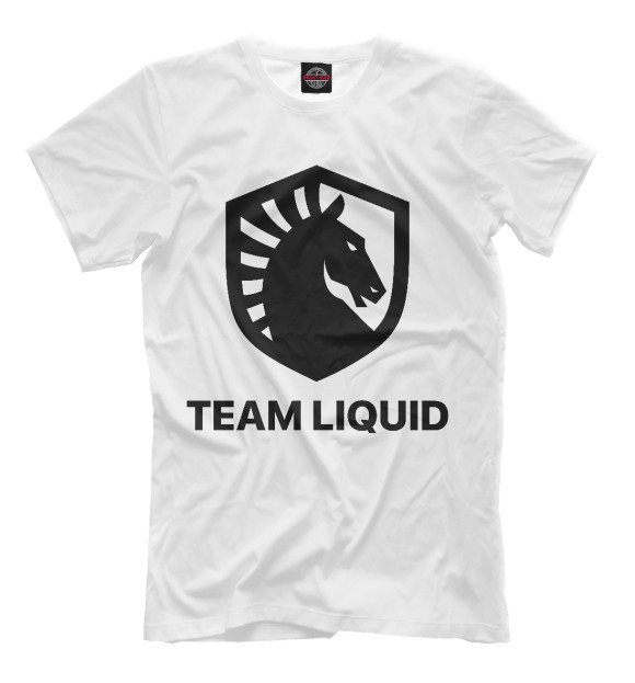 Мужская футболка с изображением Team liquid цвета Белый