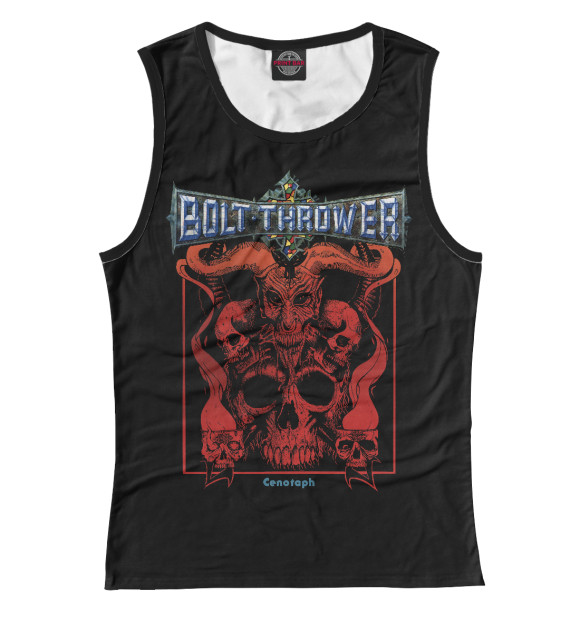 Майка для девочки с изображением Bolt Thrower: Cenotaph - Spearhead цвета Белый