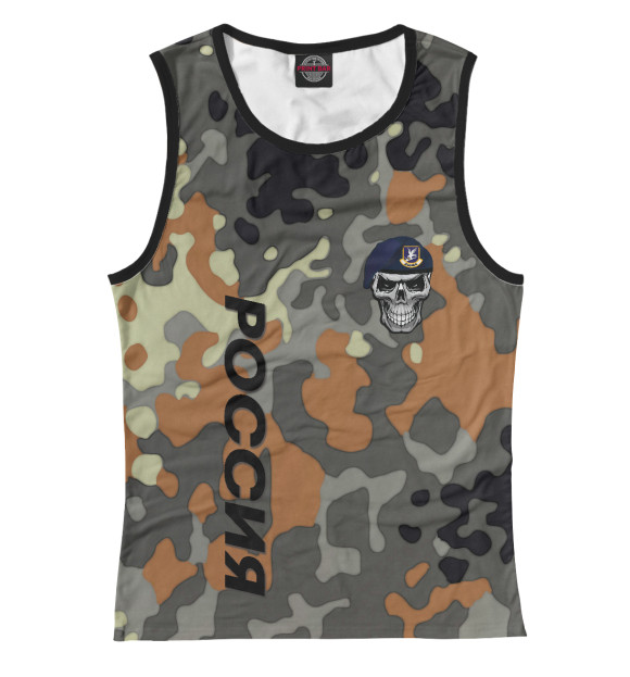 Майка для девочки с изображением Спецназ цвета Белый