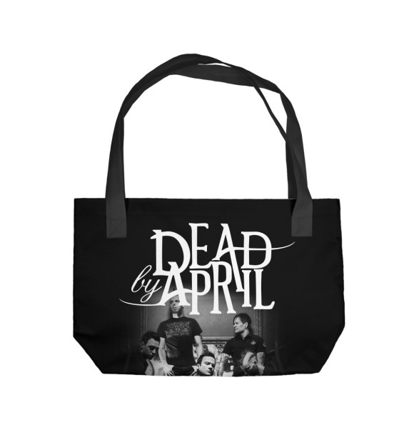 Пляжная сумка с изображением Dead by April цвета 