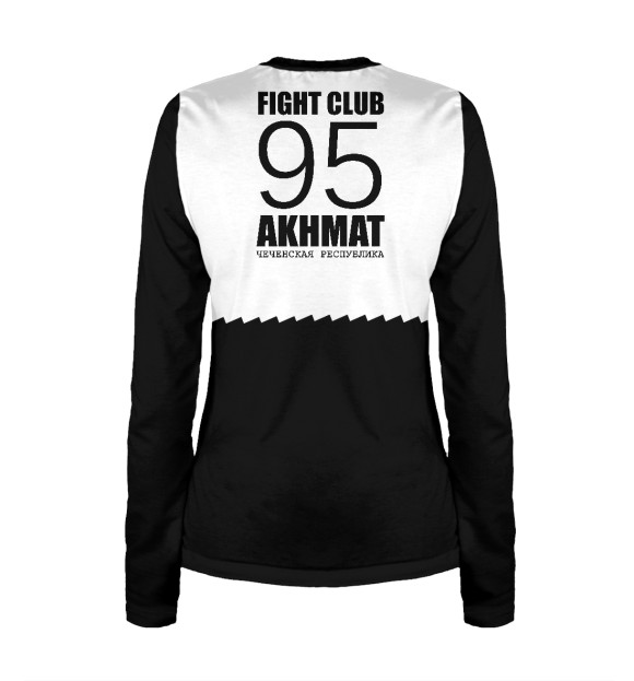 Женский лонгслив с изображением Akhmat Fight Club цвета Белый