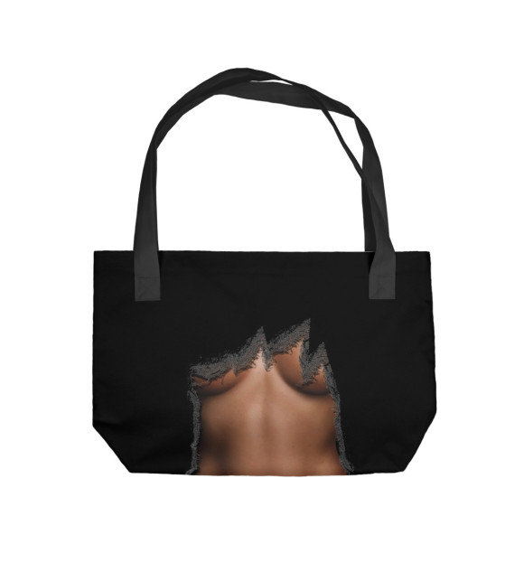 Пляжная сумка с изображением Стройное тело цвета 