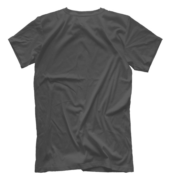Мужская футболка с изображением Черный дог цвета Белый