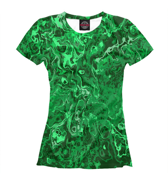 Футболка для девочек с изображением CAMOUFLAGE цвета Белый