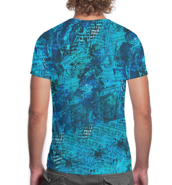 Мужская футболка с изображением Джон Леннон цвета Белый