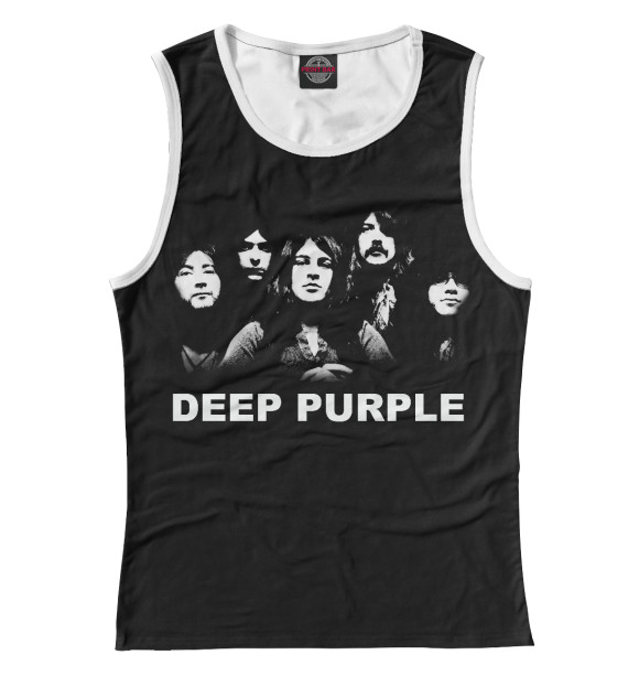 Майка для девочки с изображением Deep Purple цвета Белый
