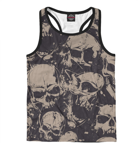 

Майки борцовки Print Bar, Белый, Grey Skulls