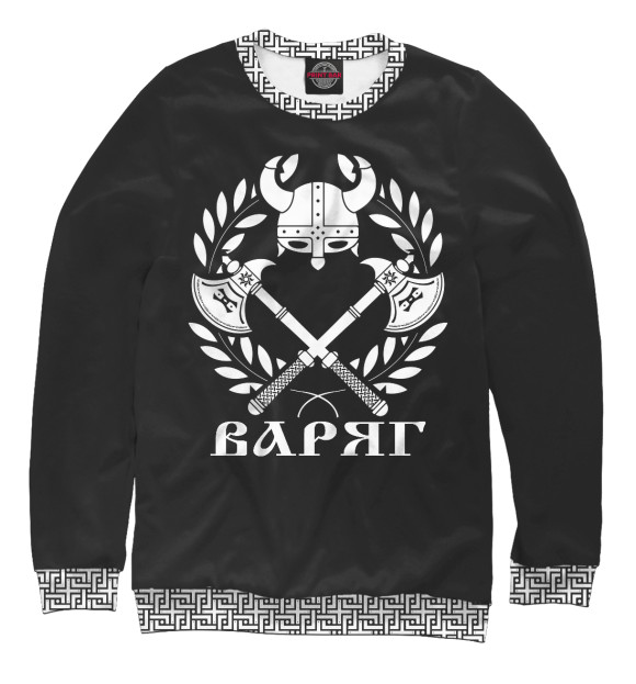 Женский свитшот с изображением Варяг цвета Белый