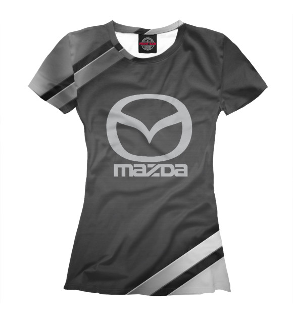 Женская футболка с изображением Mazda цвета Белый