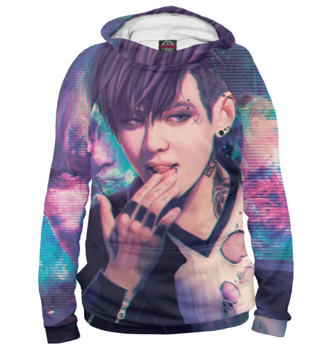 

Худи Print Bar, Белый, BTS V