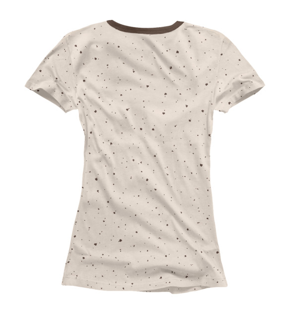 Женская футболка с изображением Влюбленные ежики цвета Белый