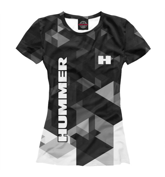 Женская футболка с изображением HUMMER цвета Белый
