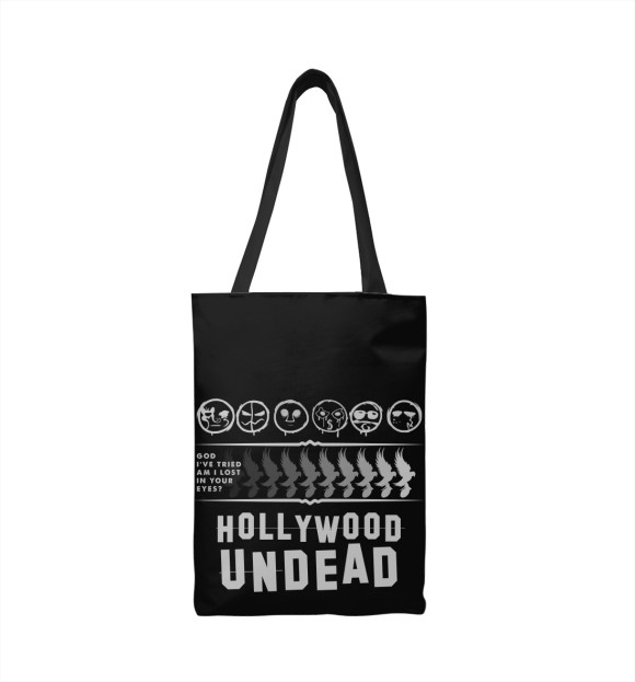 Сумка-шоппер с изображением Hollywood Undead Paradise Lost цвета 