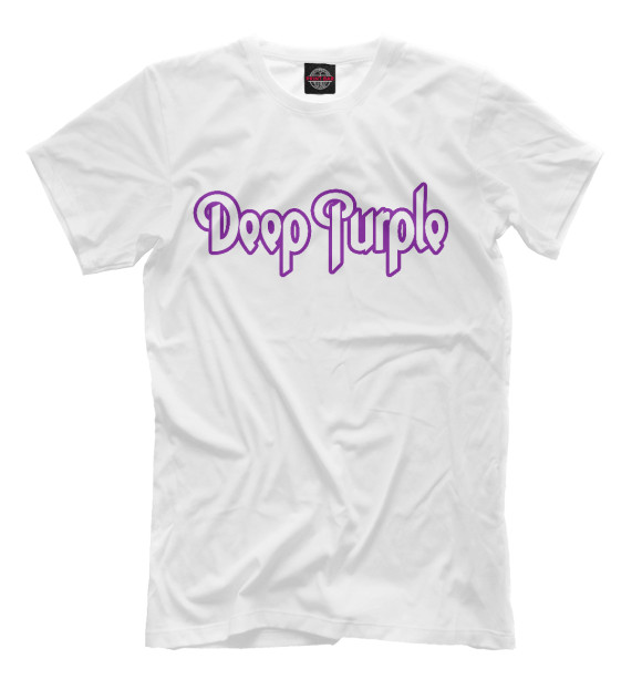 Мужская футболка с изображением Deep Purple цвета Молочно-белый