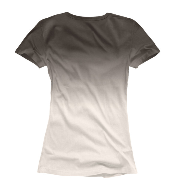 Женская футболка с изображением Кот и снежинки цвета Белый