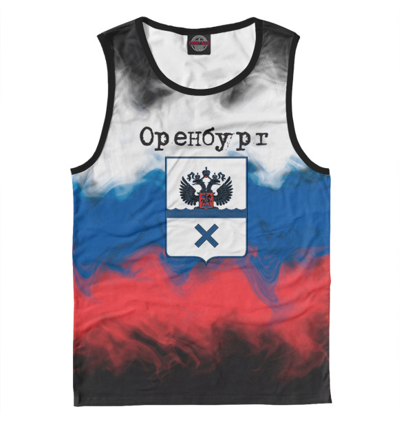 Майка для мальчика с притом Оренбург цвета Белый Майка для мальчика с изображением Оренбург цвета Белый