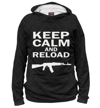 Худи для девочки Keep calm and reload