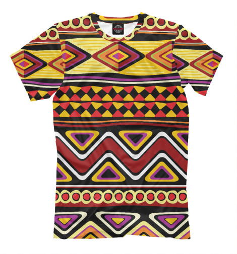 

Футболки Print Bar, Молочно-белый, Африканский узор