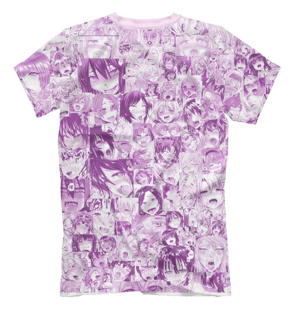 Футболка для мальчиков с изображением So pink ahegao цвета Белый
