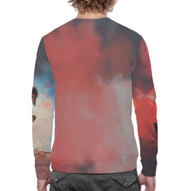 Мужской свитшот с изображением Manowar цвета Белый