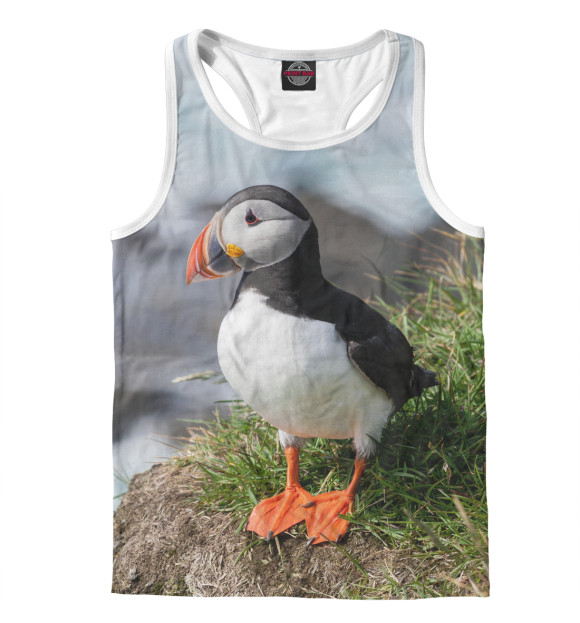 Мужская майка-борцовка с изображением Тупик цвета Белый