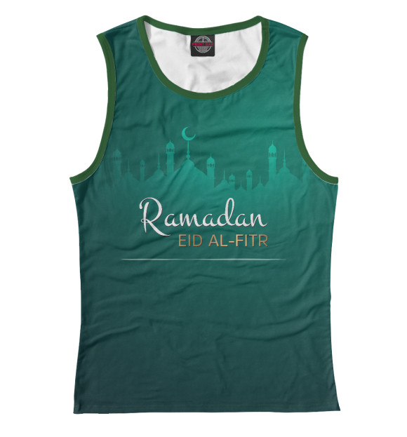 Майка для девочки с изображением Ramadan цвета Белый