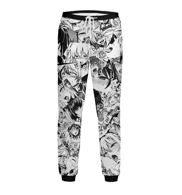 Мужские спортивные штаны с изображением Ahegao classic цвета Белый