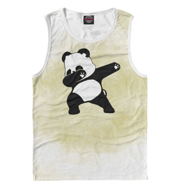 Майка для мальчика с изображением Dabbing Panda цвета Белый