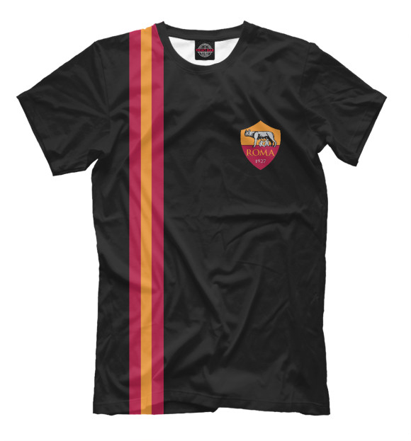Футболка для мальчиков с изображением Roma цвета Черный