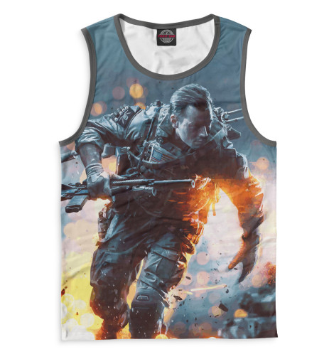 

Майки Print Bar, Белый, Battlefield 4