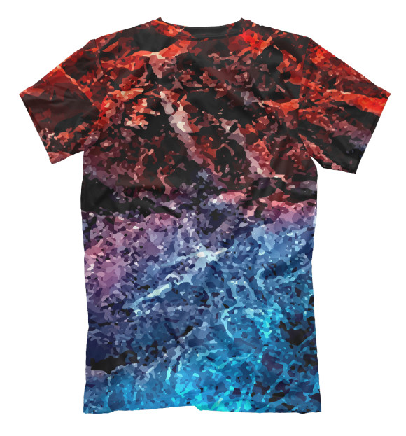 Мужская футболка с притом Россия цвета Белый Мужская футболка с изображением Россия цвета Белый